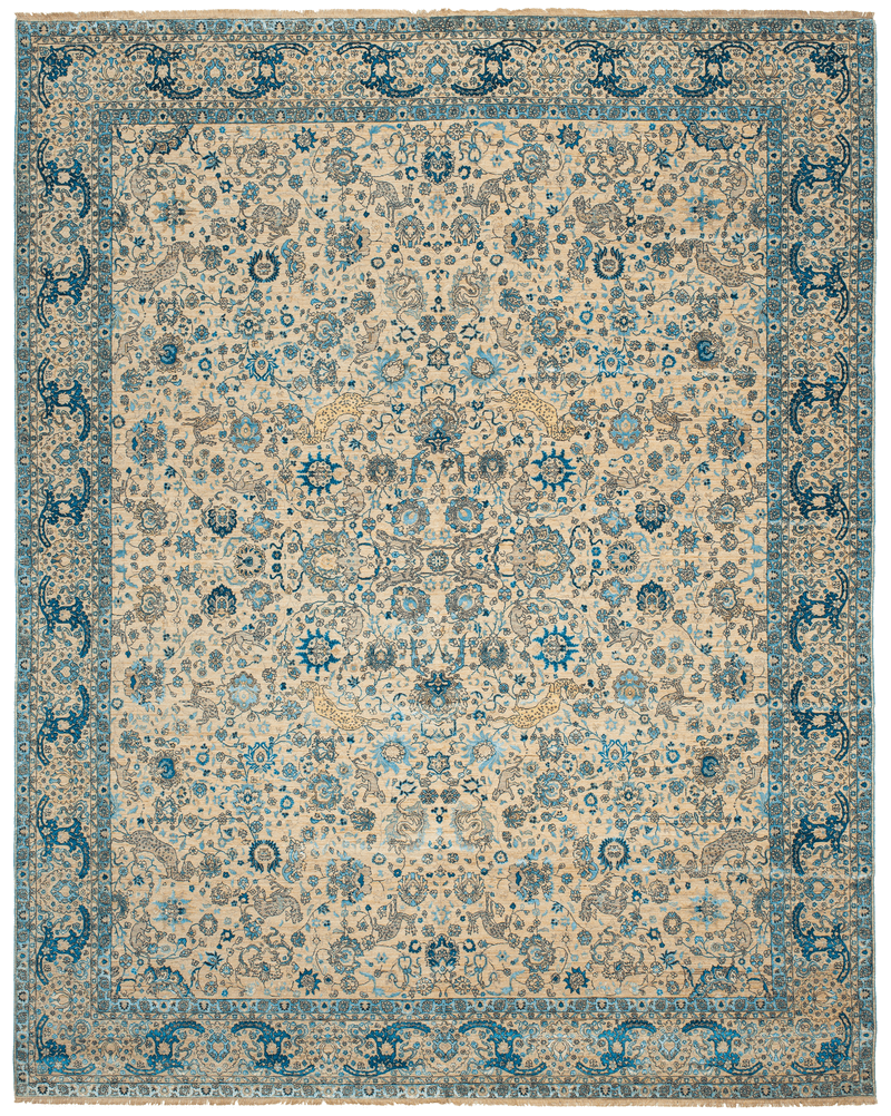Picture of a Kirman Jungle rug
