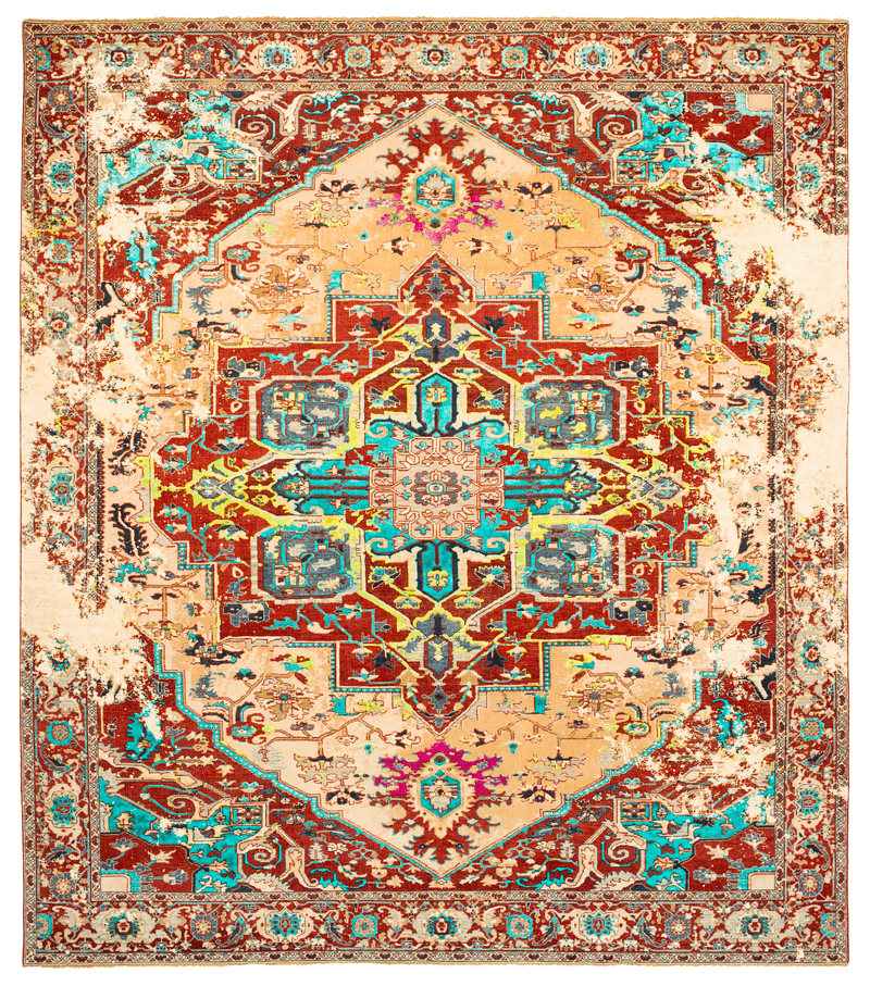 Picture of a Serapi westminster Fire rug