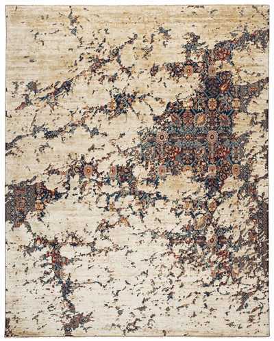 Picture of a Tabriz Canal Aerial rug