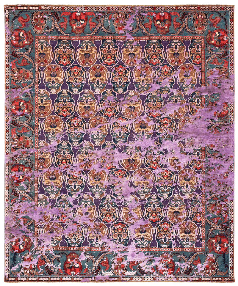 Picture of a Skull 2 Sky rug